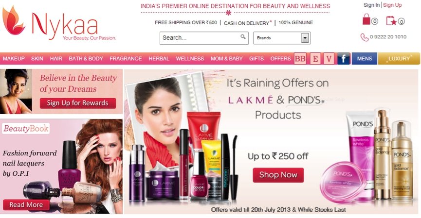 Indian personal care e-commerce site Nykaa registers 323% growth