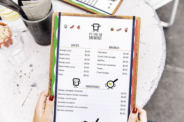 Breakfast Restaurant - Brand Design & Stationery & Characters Icons