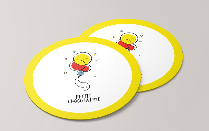 petite chocolatine brand stickers design
